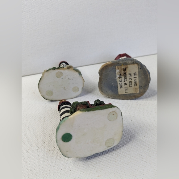 Lot of 3 Lighthouse Figurines 2"-3" Nautical Theme Decor C2 - Picture 4 of 8